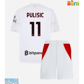 Billiga AC Milan Christian Pulisic #11 Bortatröja Barn 2026-27 Kortärmad (+ Korta byxor)